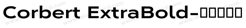 Corbert ExtraBold字体转换